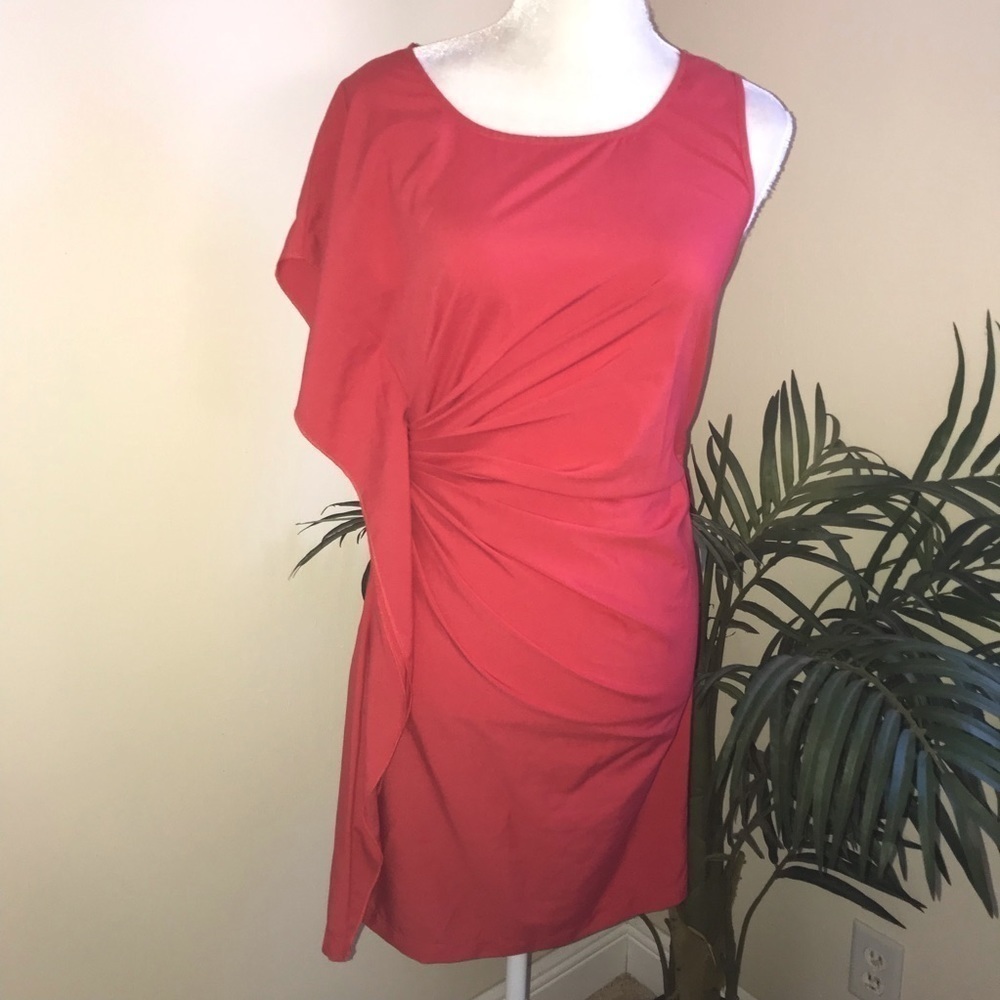 Ya Los Angeles Surplice Poly Dress - Picture 1 of 6